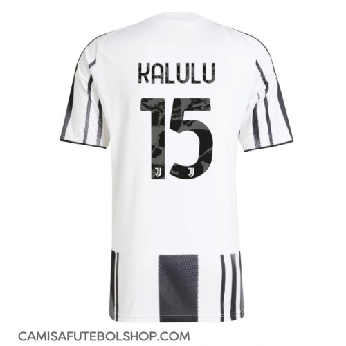 Camisa de time de futebol Juventus Pierre Kalulu #15 Replicas 1º Equipamento 2025-26 Manga Curta
